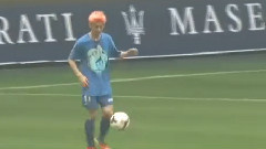 亚洲梦想杯 鹿晗热身 饭拍版 13/06/23