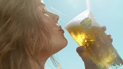 Cristal Beer With Super Model Nina Agdal
