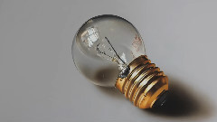 Light Bulb Oil Painting On Canvas