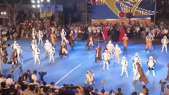 电影<星球大战:原力觉醒>迪士尼上海旅游节花车巡游