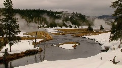 Yellow Stone In Winter