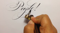 Calligrapher Laura Di Piazza Writes Copperplate