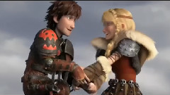 电影<驯龙高手2> 精彩片段 中文片段之小嗝嗝和阿丝翠德