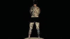 有趣的视频映射纹身