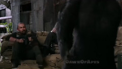 电影<猩球崛起:黎明之战>片段之Koba