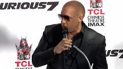 电影<速度与激情7>范.迪塞尔留名TCL中国剧院