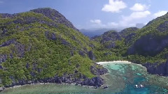 Aerial preview from Bikini Photo Safari in Palawan El Nido