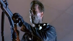 电影<终结者2>精彩片段之Minigun