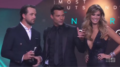 Delta Goodrem,Ricky Martin - Logies 2015 The Voice Wins Most Outstanding Entertainment Program