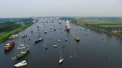 荷兰阿姆斯特丹帆船节风光 空中摄影