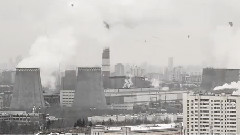 俄罗斯莫斯科城市风景 时光流逝