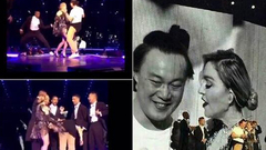 Eason被娜姐邀上台 任踢仲收蕉