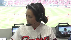 AKB48 - 広島x埼玉西武 放送席ゲスト 前田敦子 沖田修一監督 2