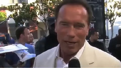 电影<金蝉脱壳>泰龙施瓦辛格问候中国影迷