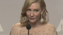 第86届奥斯卡红毯后台 采访凯特.布兰切特