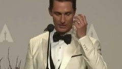 第86届奥斯卡红毯后台 采访马修.麦康纳