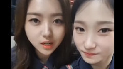 百发百中特别邀请战 - 后台花絮 林娜荣&郑彩妍Ver