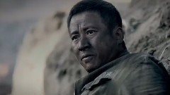 电视剧<三八线>呼叫后方对阵地进行炮火覆盖