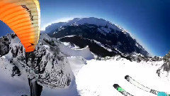 极限运动 降落伞滑雪