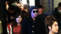 上海浦东国际机场送机近景