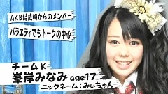 AKB5400sec 峯岸みなみ篇 中文字幕