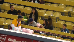 SNSD Tiffany Loving the Pink Cotton Candy at Dodger Stadium LA13/05/06