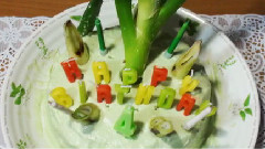 初音粉制作庆生蛋糕