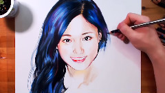 瑜的极速画像 Drawing tzuyu