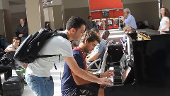 Improvisation at the train station in paris!