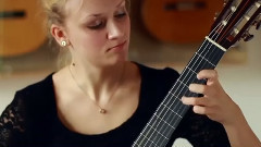 Classical guitar playing sol famous Grand Solo