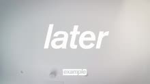 Example - Later