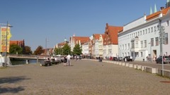 德国吕贝克老城区风光