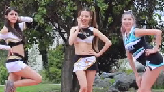 制服女团舞力全开 模仿翻跳少女时代,兔瓦斯,AOA名曲