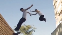 国外街头玩转跑酷