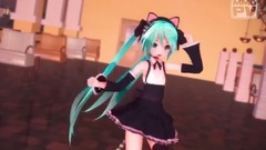 「MMD」三妈式Miku 召唤岚的猫