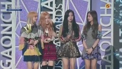 BLACKPINK - 音源部门新人赏 - 第六届GAON Cahrt颁奖礼现场版17/02/22