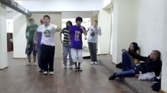 Pu33le Cr3w Practice In Dance Studio Up & Down