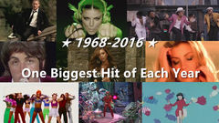 Adele,The Beatles,Justin Bieber,Pharrell Williams,Bruno Mars - 1968-2016每年欧美大热单曲轮番放送