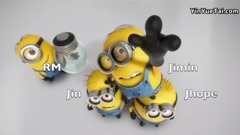 换灯泡的小黄人之防弹少年团版