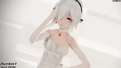 福利-精美白丝小礼裙弱音Donut Hole