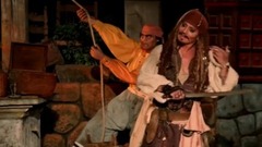 Johnny Depp Surprises Fans as Captain Jack Sparrow at Disneyland!