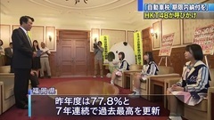 AKB48,HKT48 - 自動車税キャンペーンHKT48が知事を表敬訪問 朝長美桜 松岡菜摘 松岡はな