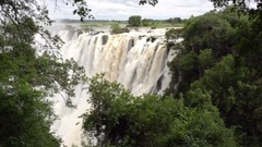 赞比亚和津巴布韦的维多利亚瀑布