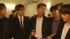 美国公告牌音乐大奖最佳社交音乐奖防弹团领奖前后合辑