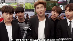 防弹少年团参与Billboard Music Awards红毯采访