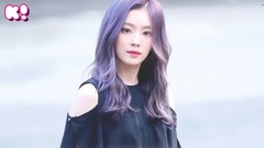 染过紫色头发的女爱豆