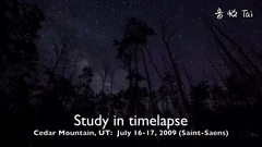 Milky Way and Jupiter Timelapse, Cedar Mountain July 2009
