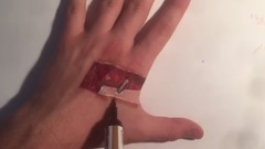 3D Trick Art Horror Drawing-One Piece Hand