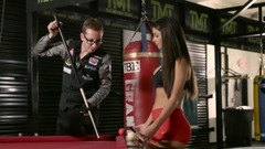 Incredible Pool Trick Shots at the Floyd Mayweather Boxing club!!!