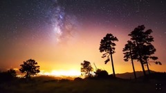 遥望满天星斗的夜晚